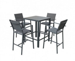 Garden Store Direct Aluminium Sydney 5 Piece Bar Set - thumbnail 2