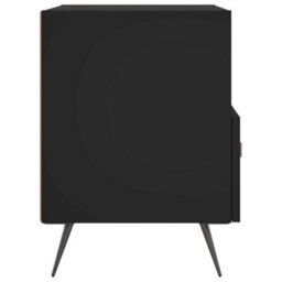Berkfield Modern Bedside Cabinets 2 Pcs Black 40X35X47.5 Cm Engineered Wood - thumbnail 7
