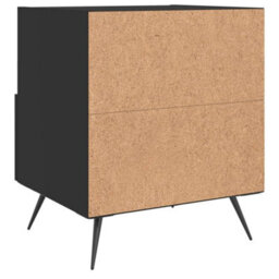 Berkfield Modern Bedside Cabinets 2 Pcs Black 40X35X47.5 Cm Engineered Wood - thumbnail 9