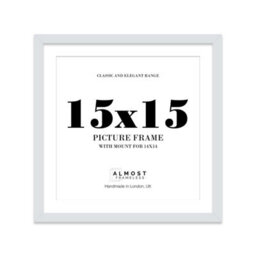 "15X15"" Light Grey Picture Frame - 15X15"" Square Frame With 14X14"" Mount For 15X15""/14X14"" Pictures Moderrn Style Thin Edge, 1 Pack" - thumbnail 1