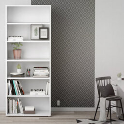 Furniture To Go Prima Bookcase 5 Shelves In White - thumbnail 4