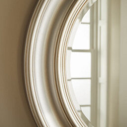 The Online Mirror Shop Round Wall Mirror Hamilton Antique Style Bevelled With Champagne Frame- H 66Cm X W 66Cm X D 3Cm For Hanging In Bedroom - thumbnail 3