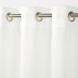 GoodHome Lota White Vertical Stripe Daylight Eyelet Voile Curtain (W)140Cm (L)260Cm, Single - thumbnail 2