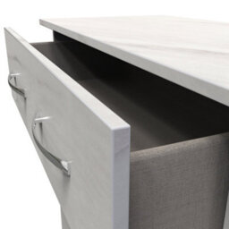 Hampshire 3 Drawer Deep Chest Of Drawers In Marble (Ready Assembled) - thumbnail 5