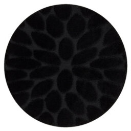 RugsX Bathroom Rug Supreme Circle Stones, Non-Slip, Soft - Black Circle 50 Cm - thumbnail 4