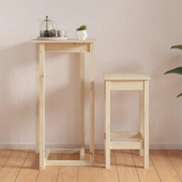 Walplus Bar Table 60X60X110 Cm Solid Wood Pine - thumbnail 4