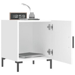 Berkfield Bedside Cabinets 2 Pcs White 40X40X50 Cm Engineered Wood - thumbnail 9