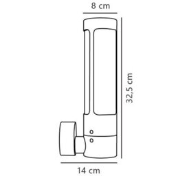 Nordlux Helix Outdoor Corten Wall Light Coastal/marine Safe Brown,mains - thumbnail 5