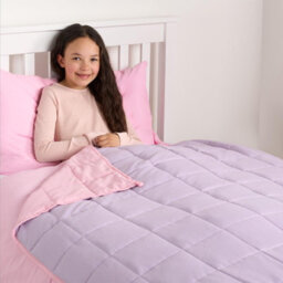 OHS Weighted Blanket Supersoft Stress Anxiety Relief, Pink/lilac - 3Kg 100 X 150Cm - thumbnail 2