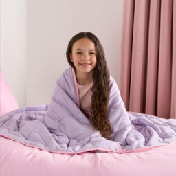 OHS Weighted Blanket Supersoft Stress Anxiety Relief, Pink/lilac - 3Kg 100 X 150Cm - thumbnail 7