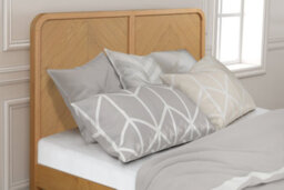 Save On Goods UK 4Ft6 Double Real Oak,solid Panel,strong,wood Bed Frame.low Foot End Wooden Bedstead - thumbnail 4