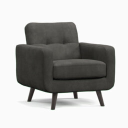 Furnishings For Less UK Kendal Fixed Back Graphite 3 Piece Sofa Suite 3 Seater And 2 Armchairs - thumbnail 3