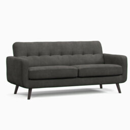 Furnishings For Less UK Kendal Fixed Back Graphite 3 Piece Sofa Suite 3 Seater And 2 Armchairs - thumbnail 2