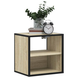 Berkfield Wall-Mounted Bedside Cabinets 2 Pcs Sonoma Oak 40X31X39.5 Cm - thumbnail 3