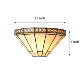Belofay Tiffany Wall Lights For Living Room, Wall Lamps Stained Glass Contemporary Wall Lights For Bedrooms And Lounge - thumbnail 4