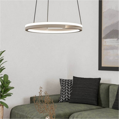 Loops Sandy Finish Modern Design Led Pendant Ceiling Light For Stylish Indoor Spaces - image 1