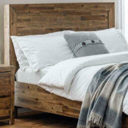 Hoxton Rustic Oak Wooden Bed Frame - 4Ft6 Double - thumbnail 2
