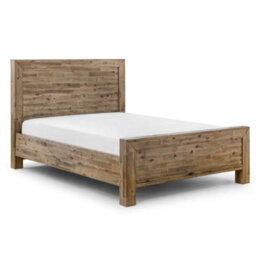 Hoxton Rustic Oak Wooden Bed Frame - 4Ft6 Double - thumbnail 7