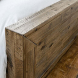 Hoxton Rustic Oak Wooden Bed Frame - 4Ft6 Double - thumbnail 4
