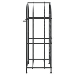 Berkfield Wine Rack For 33 Bottles Black 45X36X100 Cm Wrought Iron - thumbnail 4