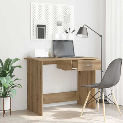 Walplus Desk With Drawer Artisan Oak 100 X 50 X 76 Cm Engineered Wood - image 1