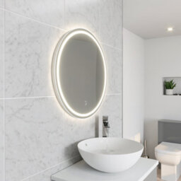 Kartell Vista 600mm Led Bathroom Mirror With Demister Pad, Touch Sensor, Ip44 Rated - thumbnail 1