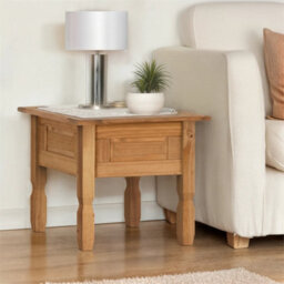 Solid Wood Pine Wooden Lamp Table Side End Stand Coffee Living - thumbnail 5