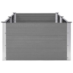 Berkfield Modern Garden Raised Bed 250X100X54 Cm Wpc Grey - thumbnail 4