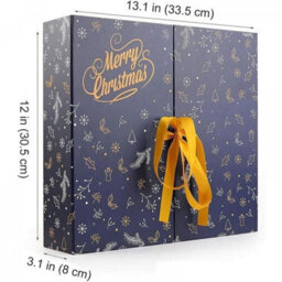 24 Pack Empty Diy Advent Calendar Boxes - 24 - Day Countdown - With Blue - thumbnail 5