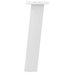 Berkfield Coffee Table Legs 4 Pcs White 42 Cm Steel - thumbnail 5