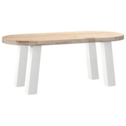 Berkfield Coffee Table Legs 4 Pcs White 42 Cm Steel - thumbnail 8