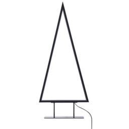 Beliani Christmas Decoration Led Loppi Christmas Tree 47/69 Cm Black - thumbnail 7