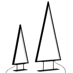 Beliani Christmas Decoration Led Loppi Christmas Tree 47/69 Cm Black - thumbnail 5