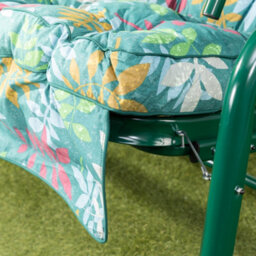 Alfresia Roma Swing Seat With Alexandra Green Leaf Classic Cushions - thumbnail 5