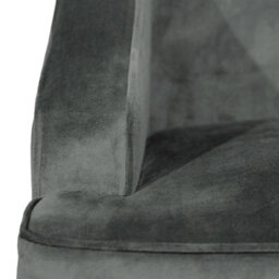 Luxury Living Savoy Velvet Armchair - Dark Grey - thumbnail 2