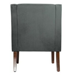 Luxury Living Savoy Velvet Armchair - Dark Grey - thumbnail 3