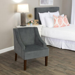 Luxury Living Savoy Velvet Armchair - Dark Grey - thumbnail 6