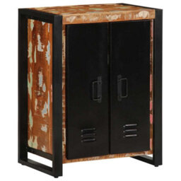 Berkfield Sideboard Multicolour 55X35X70 Cm Solid Wood Reclaimed - thumbnail 4