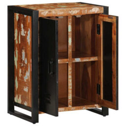 Berkfield Sideboard Multicolour 55X35X70 Cm Solid Wood Reclaimed - thumbnail 5