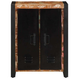 Berkfield Sideboard Multicolour 55X35X70 Cm Solid Wood Reclaimed - thumbnail 2