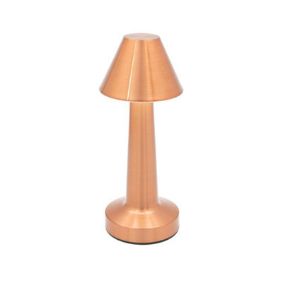 Global Gizmos Rechargeable Led Table Lamp - Brass - image 1