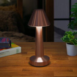Global Gizmos Rechargeable Led Table Lamp - Brass - thumbnail 4