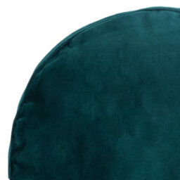 icon Natalia Velvet Adults Bean Bag Armchair And Pouffe, Ready Filled Large Beanbag And Footstool Teal - thumbnail 7