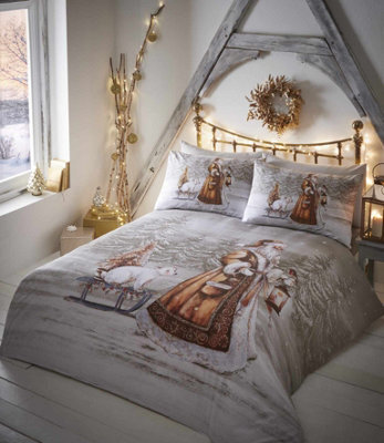 Portfolio Home Twilight Santa Single Duvet Cover And Pillowcase - image 1