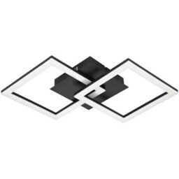 Loops Stylish Modern Black Pendant Light - 52Cm Indoor Ceiling Fixture For Home Decor - thumbnail 3
