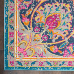 Ivory Multi Floral Persian Traditional Luxurious Rug For Living Room Bedroom And Dining Room-114Cm X 175Cm - thumbnail 4