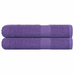 Berkfield Sauna Towels 2 Pcs Purple 80X200 Cm 360 Gsm 100% Cotton - thumbnail 1