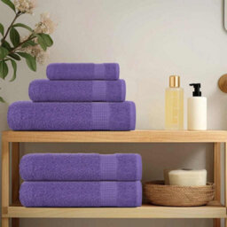Berkfield Sauna Towels 2 Pcs Purple 80X200 Cm 360 Gsm 100% Cotton - thumbnail 3