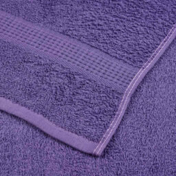 Berkfield Sauna Towels 2 Pcs Purple 80X200 Cm 360 Gsm 100% Cotton - thumbnail 6