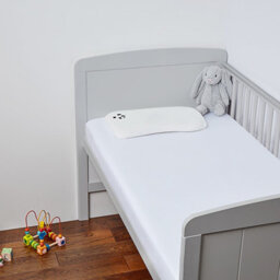 Panda London 100% Bamboo Bedding Fitted Sheet (2-Pack) Pure White Cot/cotbed - thumbnail 2